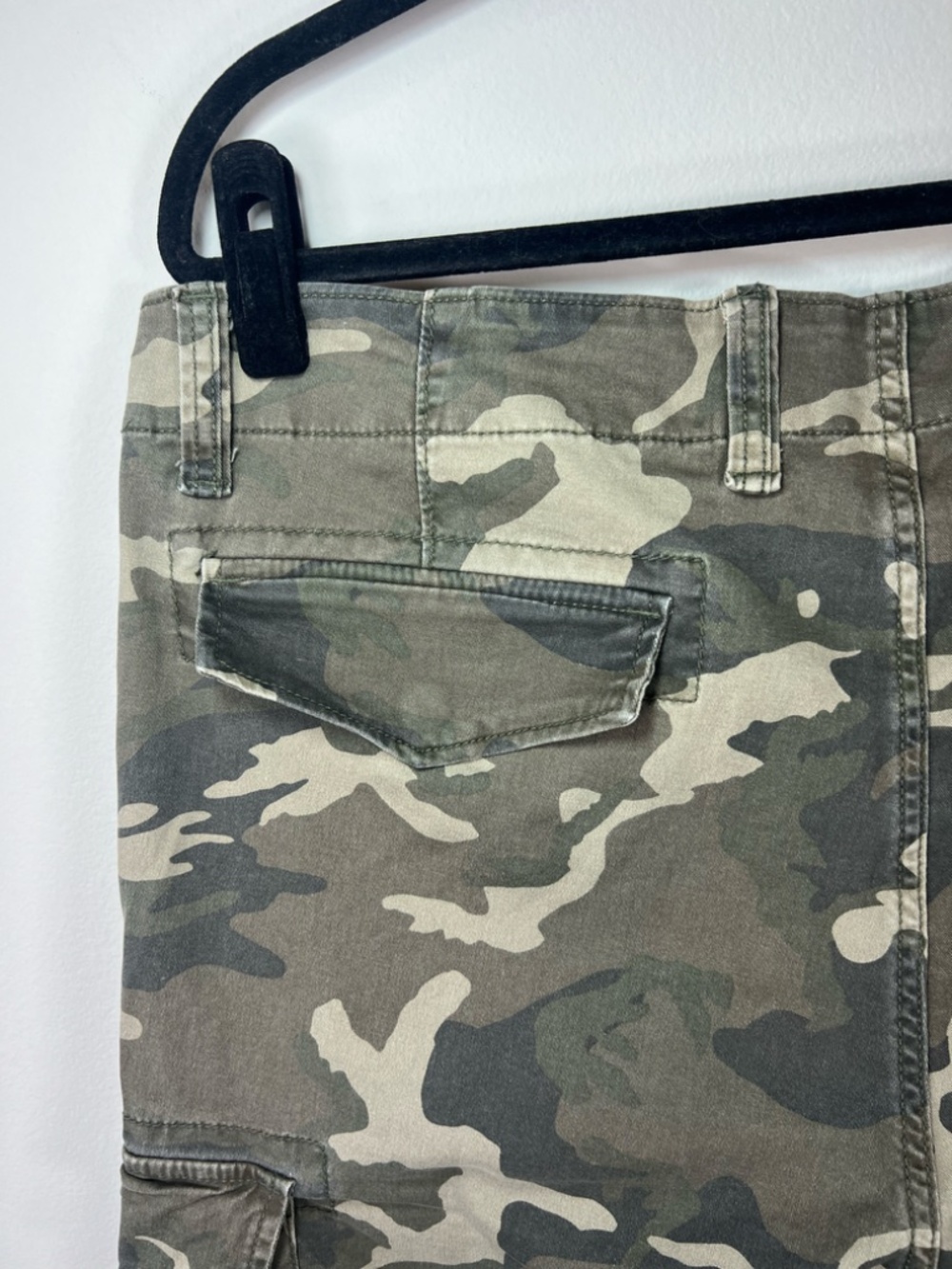Old Navy Lived In Straight Flex Camo Cargo Shorts Green Utility Military 38x10" - Picture 8 of 12